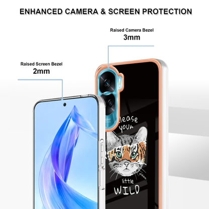 For Honor 90 Lite 5G Electroplating Marble Dual-side IMD Phone Case(Natural Growth) - Honor Cases by PMC Jewellery | Online Shopping South Africa | PMC Jewellery | Buy Now Pay Later Mobicred