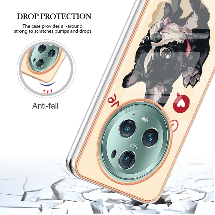 For Honor Magic 5 Pro Electroplating Marble Dual-side IMD Phone Case(Lucky Dog) - Honor Cases by PMC Jewellery | Online Shopping South Africa | PMC Jewellery | Buy Now Pay Later Mobicred