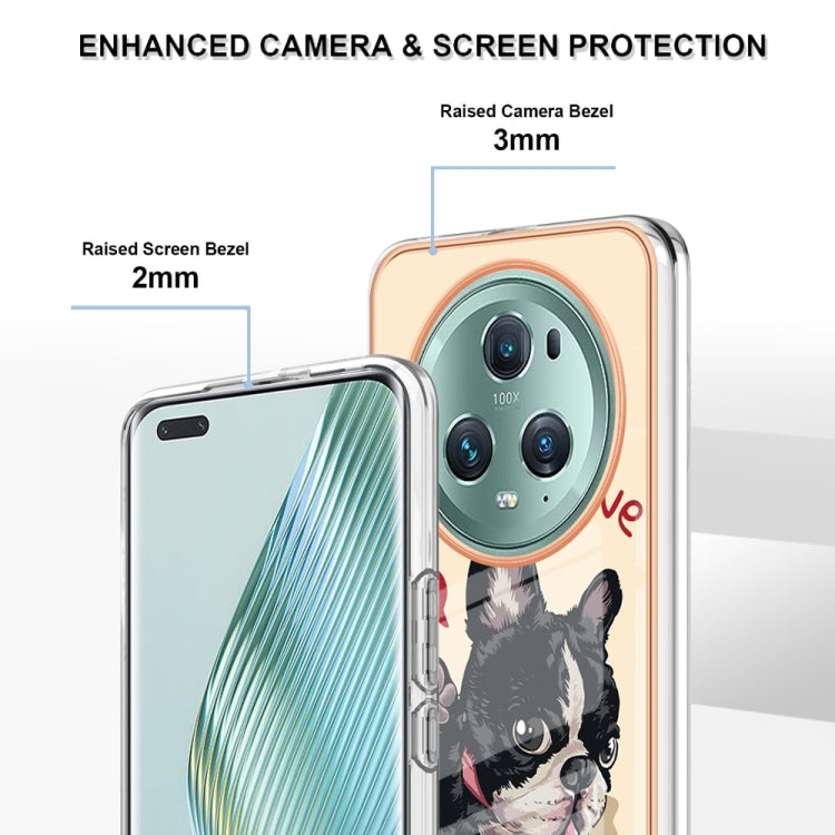 For Honor Magic 5 Pro Electroplating Marble Dual-side IMD Phone Case(Lucky Dog) - Honor Cases by PMC Jewellery | Online Shopping South Africa | PMC Jewellery | Buy Now Pay Later Mobicred