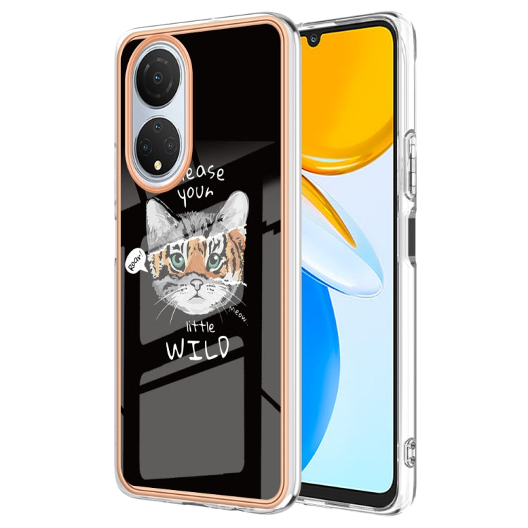 For Honor X7 Electroplating Marble Dual-side IMD Phone Case(Natural Growth) - Honor Cases by PMC Jewellery | Online Shopping South Africa | PMC Jewellery | Buy Now Pay Later Mobicred