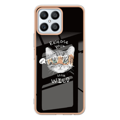 For Honor X8 4G Electroplating Marble Dual-side IMD Phone Case(Natural Growth) - Honor Cases by PMC Jewellery | Online Shopping South Africa | PMC Jewellery | Buy Now Pay Later Mobicred