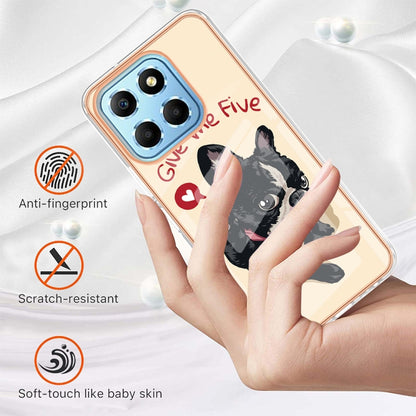 For Honor X8 5G / X6 4G Electroplating Marble Dual-side IMD Phone Case(Lucky Dog) - Honor Cases by PMC Jewellery | Online Shopping South Africa | PMC Jewellery | Buy Now Pay Later Mobicred