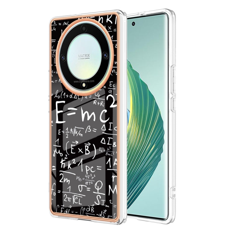 For Honor X9a / Magic5 Lite Electroplating Marble Dual-side IMD Phone Case(Equation) - Honor Cases by PMC Jewellery | Online Shopping South Africa | PMC Jewellery | Buy Now Pay Later Mobicred