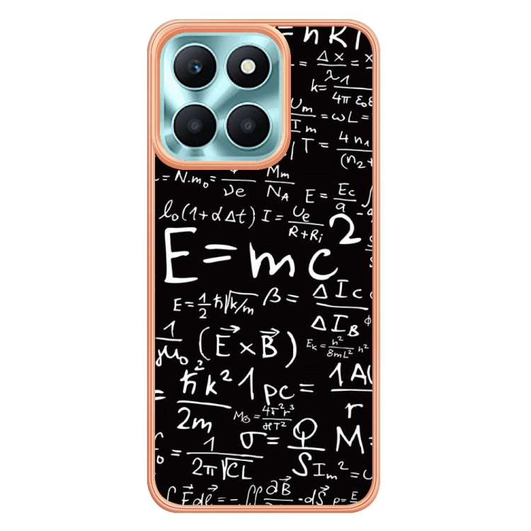 For Honor X6a Electroplating Marble Dual-side IMD Phone Case(Equation) - Honor Cases by PMC Jewellery | Online Shopping South Africa | PMC Jewellery | Buy Now Pay Later Mobicred