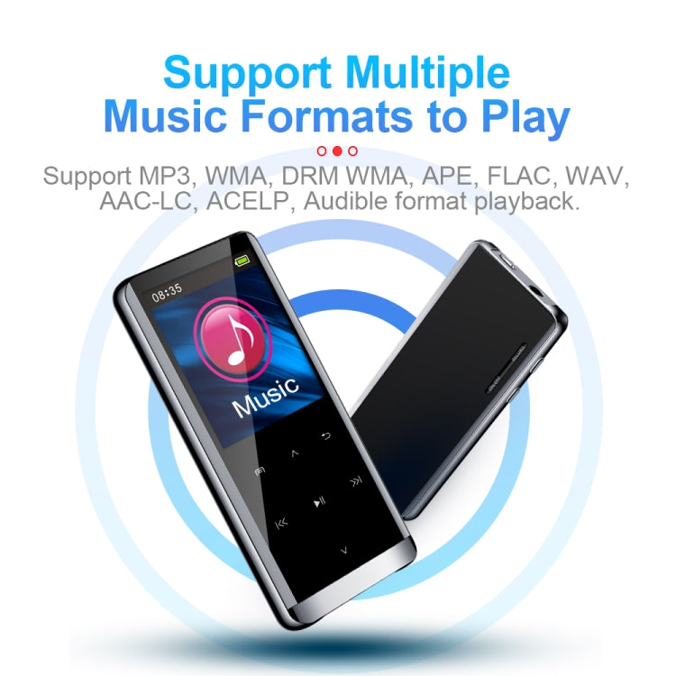 JNN M13 1.8 Inch LCD Screen Touch HiFi MP3 Player, Memory:8GB(With Bluetooth) - free shipping - PMC TechLife - Order now!