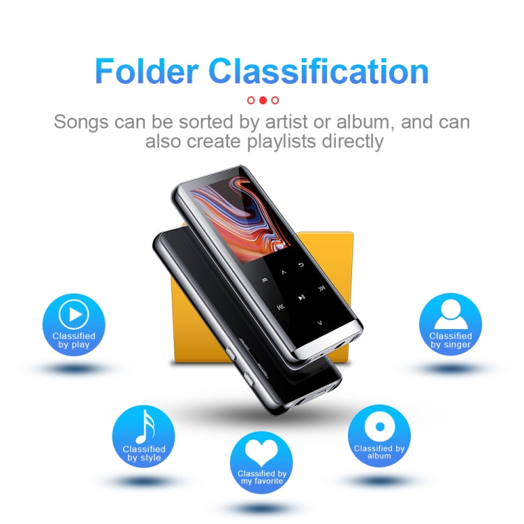 JNN M13 1.8 Inch LCD Screen Touch HiFi MP3 Player, Memory:8GB(With Bluetooth) - free shipping - PMC TechLife - Order now!
