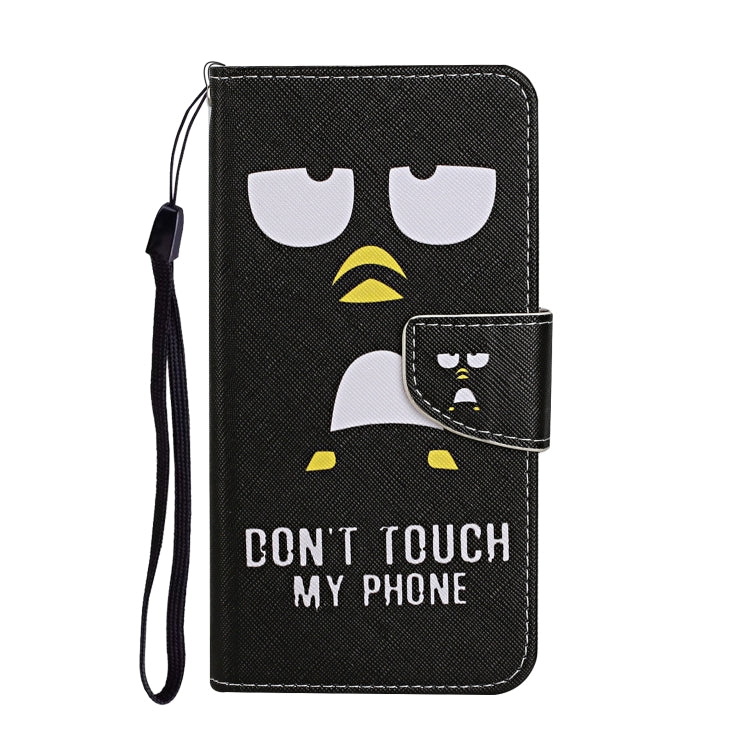 For iPhone 16 3D Colored Drawing Flip Leather Phone Case(Penguins) - iPhone 16 Cases by PMC TechLife | Online Shopping South Africa | PMC TechLife | Buy Now Pay Later Mobicred