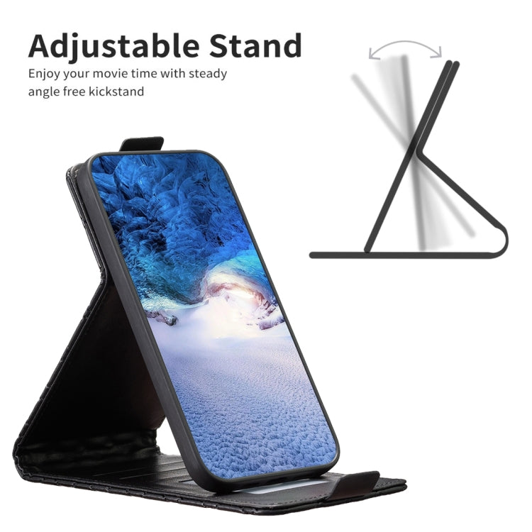 For Xiaomi 13 Lite / Civi 2 Diamond Lattice Vertical Flip Leather Phone Case(Black) - 13 Lite Cases by PMC TechLife | Online Shopping South Africa | PMC TechLife | Buy Now Pay Later Mobicred