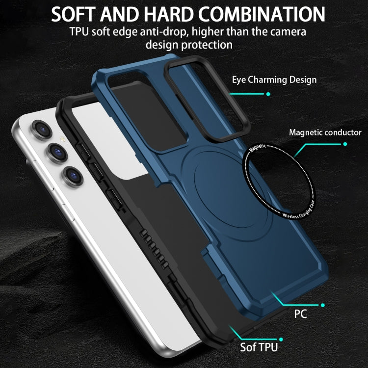 For Samsung Galaxy S23 FE MagSafe Shockproof Armor Phone Case(Dark Blue) - Galaxy S23 5G Cases by PMC TechLife | Online Shopping South Africa | PMC TechLife