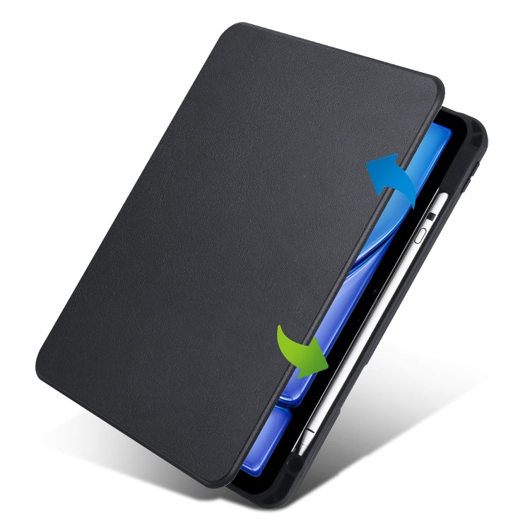 For iPad Air 13 2025 / 2024 Acrylic 360 Rotation Detachable Leather Tablet Case(Black) - iPad Air 13 2025 / 2024 Cases by PMC TechLife | Online Shopping South Africa | PMC TechLife | Buy Now Pay Later Mobicred
