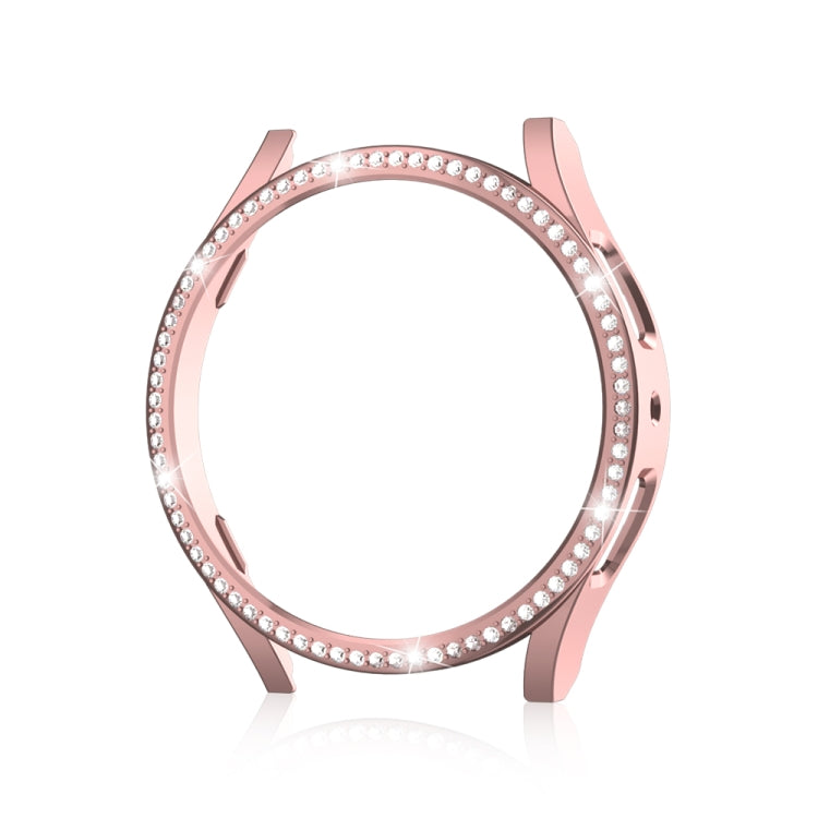 For Samsung Galaxy Watch 6 40mm Diamond Hollow PC Watch Protective Case(Pink) - Watch Cases by PMC Jewellery | Online Shopping South Africa | PMC Jewellery