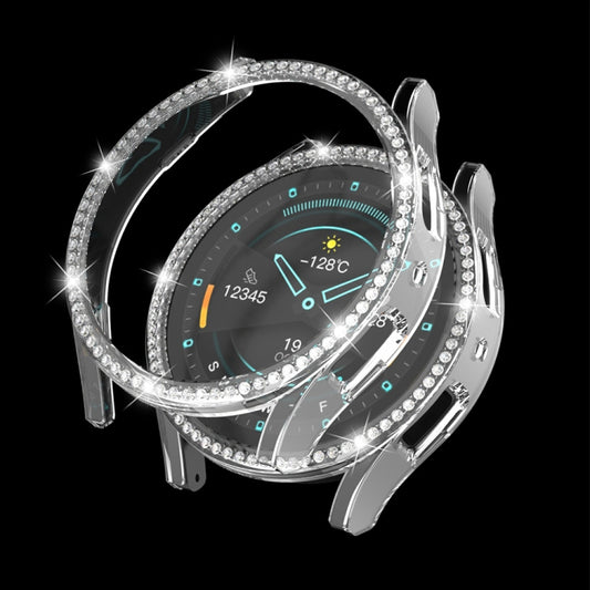 For Samsung Galaxy Watch 6 40mm Diamond Hollow PC Watch Protective Case(Transparent) - Watch Cases by PMC Jewellery | Online Shopping South Africa | PMC Jewellery