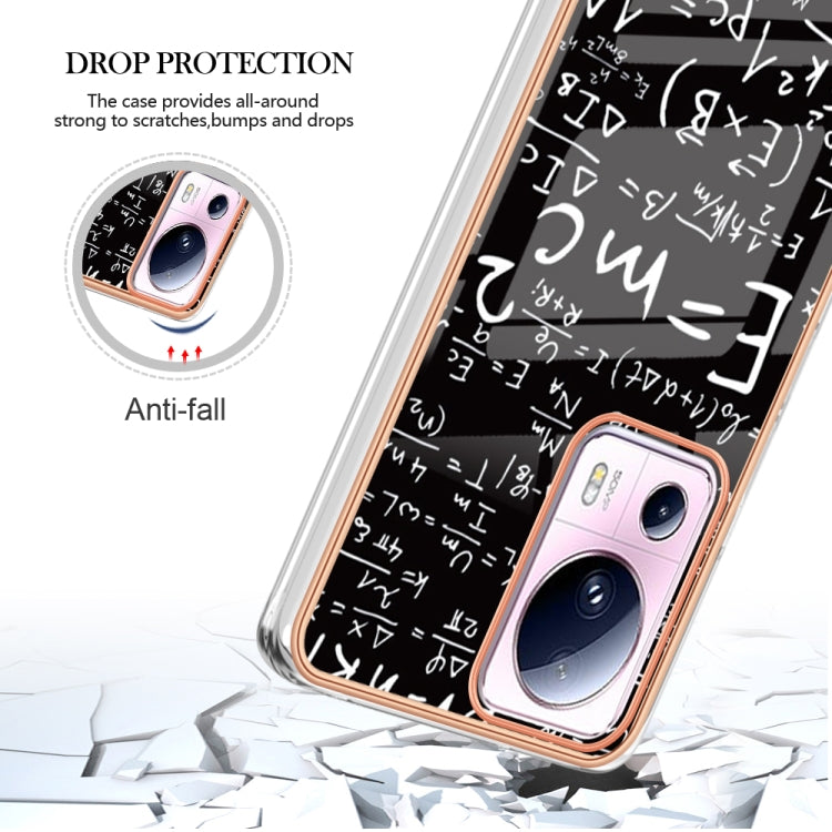 For Xiaomi 13 Lite 5G Electroplating Marble Dual-side IMD Phone Case(Equation) - 13 Lite Cases by PMC Jewellery | Online Shopping South Africa | PMC Jewellery | Buy Now Pay Later Mobicred