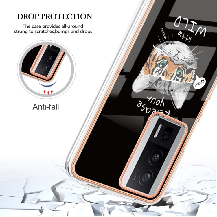 For Xiaomi Poco F5 Pro 5G / Redmi K60 Electroplating Marble Dual-side IMD Phone Case(Natural Growth) - Xiaomi Cases by PMC Jewellery | Online Shopping South Africa | PMC Jewellery | Buy Now Pay Later Mobicred