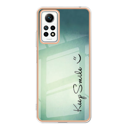 For Xiaomi Redmi Note 12 Pro 4G Global Electroplating Marble Dual-side IMD Phone Case(Smile) - Xiaomi Cases by PMC Jewellery | Online Shopping South Africa | PMC Jewellery | Buy Now Pay Later Mobicred