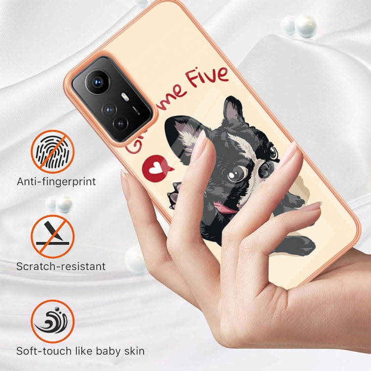 Xiaomi Redmi Note 12S 4G Electroplating Marble Dual-side IMD Phone Case(Lucky Dog) - Xiaomi Cases by PMC Jewellery | Online Shopping South Africa | PMC Jewellery | Buy Now Pay Later Mobicred