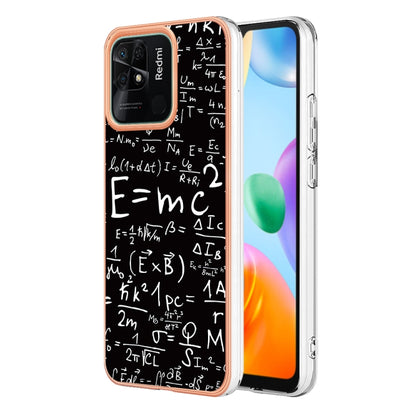 For Xiaomi Redmi 10C Electroplating Marble Dual-side IMD Phone Case(Equation) - Xiaomi Cases by PMC Jewellery | Online Shopping South Africa | PMC Jewellery | Buy Now Pay Later Mobicred