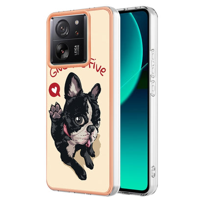 For Xiaomi 13T/13T Pro Electroplating Marble Dual-side IMD Phone Case(Lucky Dog) - Xiaomi Cases by PMC Jewellery | Online Shopping South Africa | PMC Jewellery | Buy Now Pay Later Mobicred