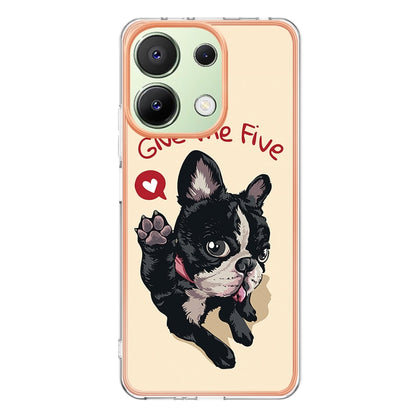 For Xiaomi Redmi Note 13 4G Global Electroplating Marble Dual-side IMD Phone Case(Lucky Dog) - Note 13 Cases by PMC Jewellery | Online Shopping South Africa | PMC Jewellery | Buy Now Pay Later Mobicred