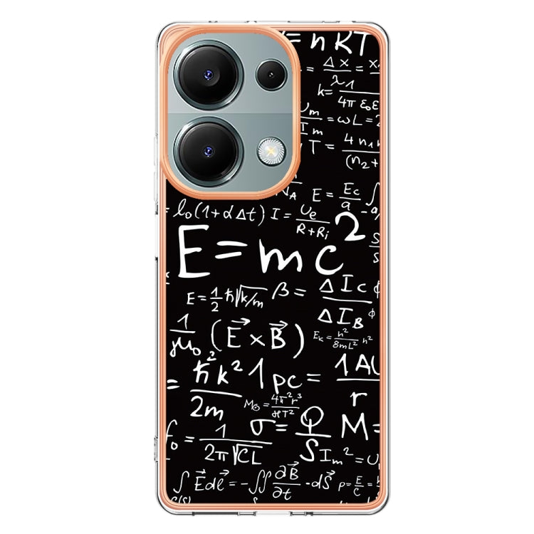 For Xiaomi Redmi Note 13 Pro 4G/Poco M6 Pro 4G Electroplating Marble Dual-side IMD Phone Case(Equation) - Note 13 Pro Cases by PMC Jewellery | Online Shopping South Africa | PMC Jewellery | Buy Now Pay Later Mobicred