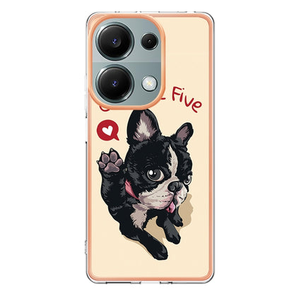 For Xiaomi Redmi Note 13 Pro 4G/Poco M6 Pro 4G Electroplating Marble Dual-side IMD Phone Case(Lucky Dog) - Note 13 Pro Cases by PMC Jewellery | Online Shopping South Africa | PMC Jewellery | Buy Now Pay Later Mobicred