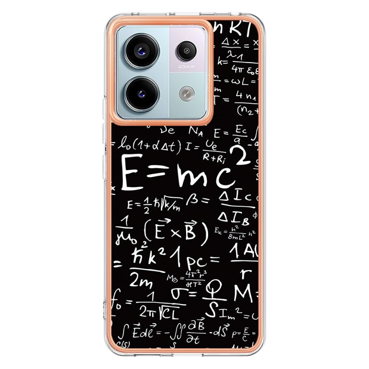 For Xiaomi Redmi Note 13 Pro 5G Global Electroplating Marble Dual-side IMD Phone Case(Equation) - Note 13 Pro Cases by PMC Jewellery | Online Shopping South Africa | PMC Jewellery | Buy Now Pay Later Mobicred