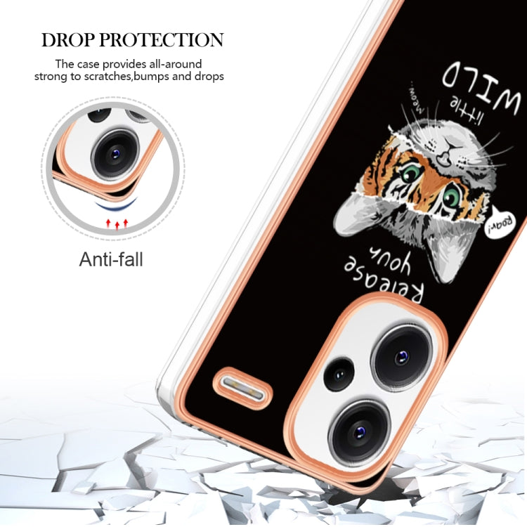For Xiaomi Redmi Note 13 Pro+ 5G Electroplating Marble Dual-side IMD Phone Case(Natural Growth) - Note 13 Pro+ Cases by PMC TechLife | Online Shopping South Africa | PMC TechLife | Buy Now Pay Later Mobicred