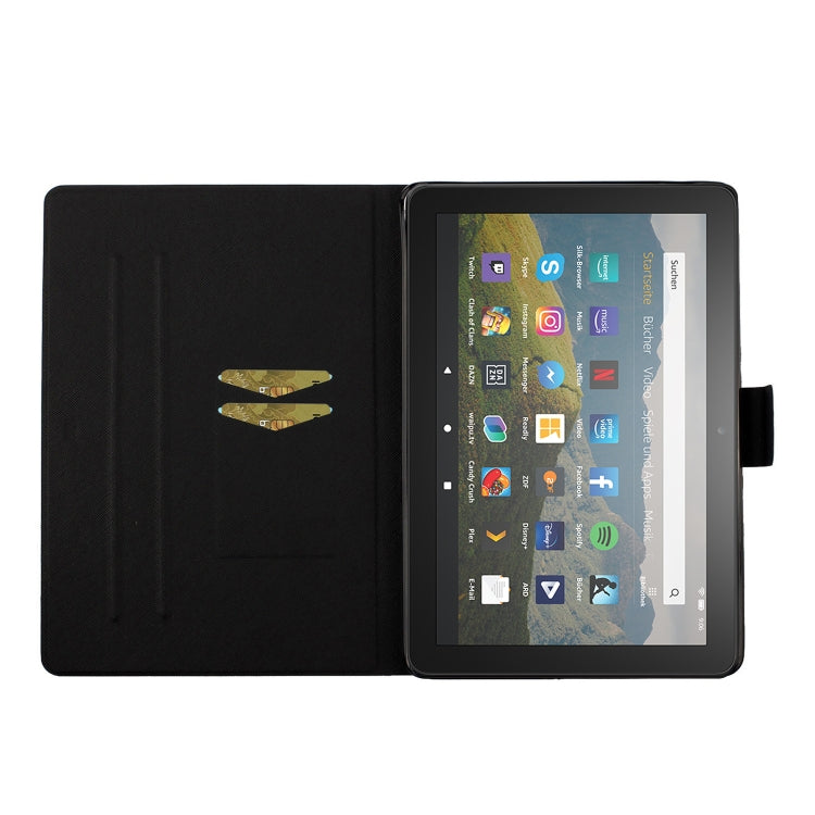 For Amazon Kindle Fire Max 11 Colored Drawing Flower Smart Leather Tablet Case(Little Daisy) - Amazon by PMC TechLife | Online Shopping South Africa | PMC TechLife | Buy Now Pay Later Mobicred