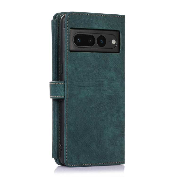 For Google Pixel 7 Pro Dream 9-Card Wallet Zipper Bag Leather Phone Case(Green) - Google Cases by PMC TechLife | Online Shopping South Africa | PMC TechLife | Buy Now Pay Later Mobicred