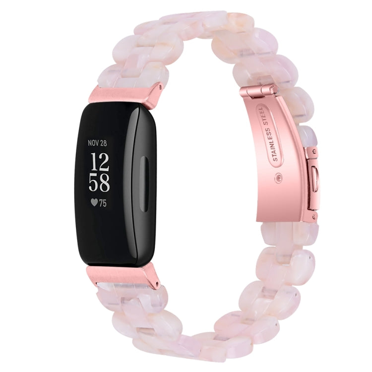 For Fitbit Inspire 3 Oval Resin Replacement Watch Band(Pink Flower) - free shipping - PMc TechLife - Order now!