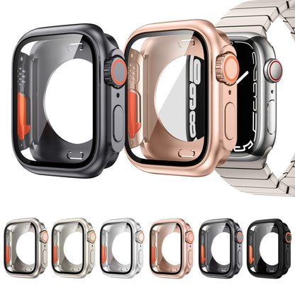 For Apple Watch Series 6 / 5 / 4 / SE 44mm Change to Ultra 49mm All-Inclusive Film Hybrid PC Watch Case(Silver) - Watch Cases by PMC Jewellery | Online Shopping South Africa | PMC Jewellery | Buy Now Pay Later Mobicred