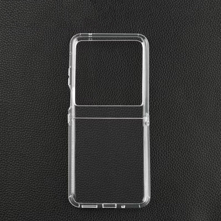 For Motorola Razr 40 Ultra Transparent TPU Hinge Shockproof Protective Phone Case - Motorola Cases by PMC Jewellery | Online Shopping South Africa | PMC Jewellery