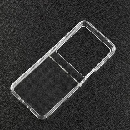 For Motorola Razr 40 Ultra Transparent TPU Hinge Shockproof Protective Phone Case - Motorola Cases by PMC Jewellery | Online Shopping South Africa | PMC Jewellery