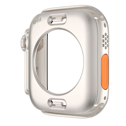 For Apple Watch Series 9 / 8 / 7 41mm Change to Ultra 49mm Waterproof All-Inclusive Film Hybrid PC Watch Case(Starlight Silver) - Watch Cases by PMC Jewellery | Online Shopping South Africa | PMC Jewellery | Buy Now Pay Later Mobicred