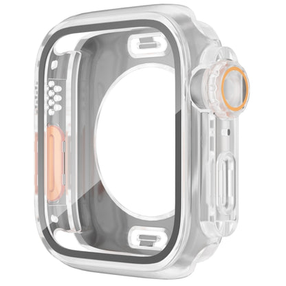 For Apple Watch Series 6 / 5 / 4 / SE 40mm Change to Ultra 49mm Waterproof All-Inclusive Film Hybrid PC Watch Case(Transparent) - Watch Cases by PMC Jewellery | Online Shopping South Africa | PMC Jewellery | Buy Now Pay Later Mobicred