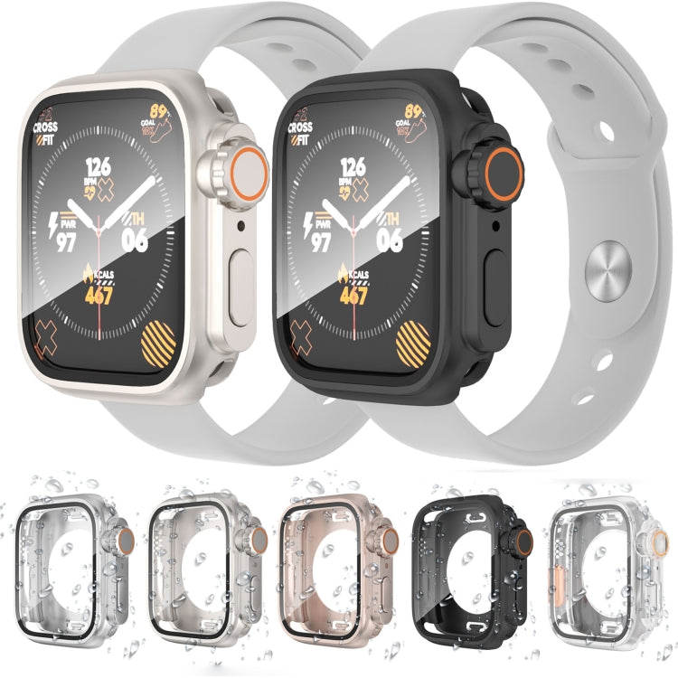 For Apple Watch Series 6 / 5 / 4 / SE 40mm Change to Ultra 49mm Waterproof All-Inclusive Film Hybrid PC Watch Case(Transparent) - Watch Cases by PMC Jewellery | Online Shopping South Africa | PMC Jewellery | Buy Now Pay Later Mobicred