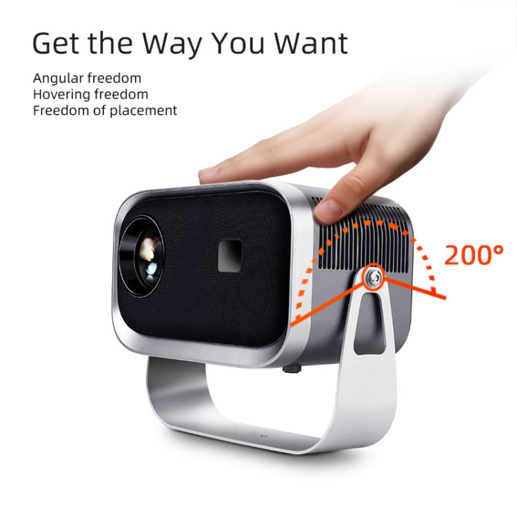 AUN A003 1280x720P 150 Lumens Same Screen Version Portable Home Theater LED HD Digital Projector, UK Plug(Grey) - LED Projector by AUN | Online Shopping South Africa | PMC TechLife | Buy Now Pay Later Mobicred