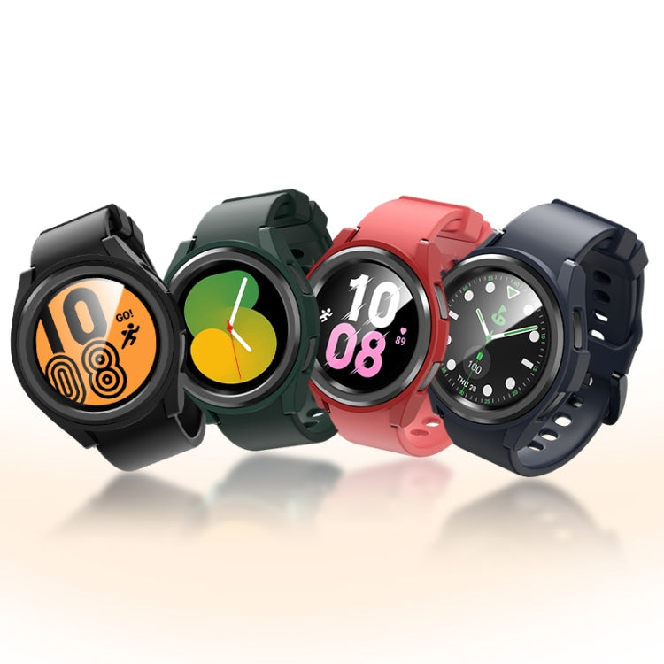For Samsung Galaxy Watch 6 Classic 43mm Half-inclusive PC Watch Protective Case(Dark Green) - Watch Cases by PMC TechLife | Online Shopping South Africa | PMC TechLife