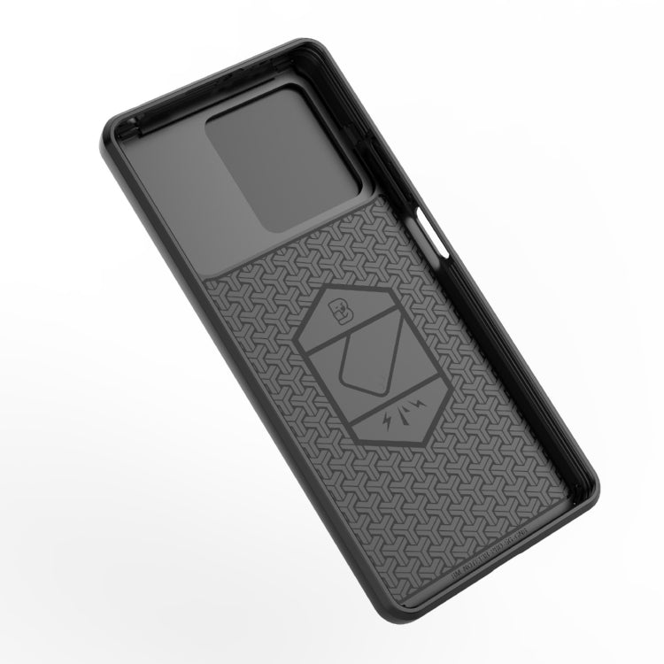 For Xiaomi Redmi Note 13R Pro 5G Sliding Camshield TPU + PC Shockproof Phone Case with Holder(Black) - Xiaomi Cases by PMC TechLife | Online Shopping South Africa | PMC TechLife | Buy Now Pay Later Mobicred