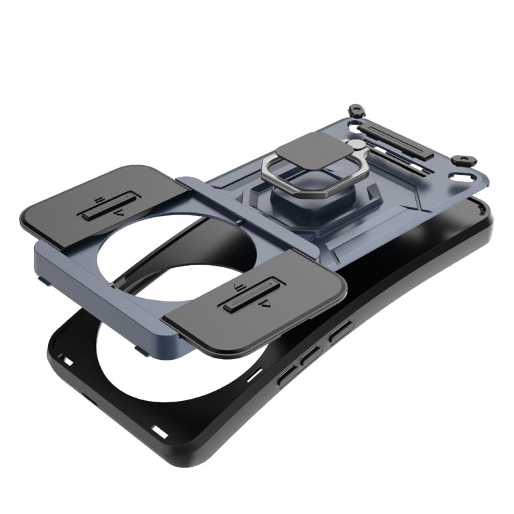 For Xiaomi 14 Ultra Sliding Camshield TPU + PC Shockproof Phone Case with Holder(Purple) - free shipping - PMC TechLife - Order now!