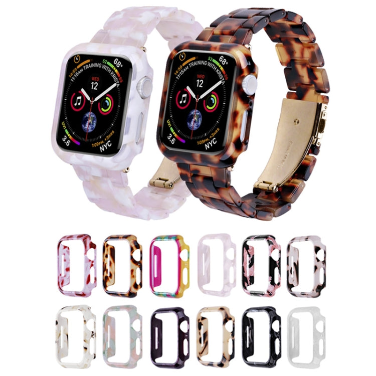 For Apple Watch Ultra 2 / Ultra 49mm Printed Resin PC Watch Case(Black Pink) - Watch Cases by PMC Jewellery | Online Shopping South Africa | PMC Jewellery | Buy Now Pay Later Mobicred