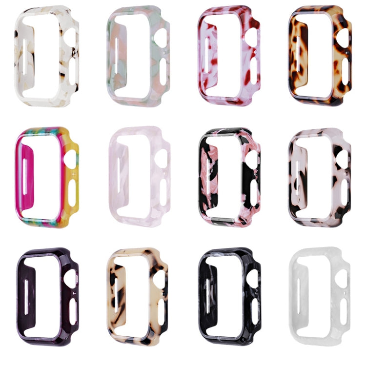 For Apple Watch Ultra 2 / Ultra 49mm Printed Resin PC Watch Case(Pink Green) - Watch Cases by PMC Jewellery | Online Shopping South Africa | PMC Jewellery | Buy Now Pay Later Mobicred