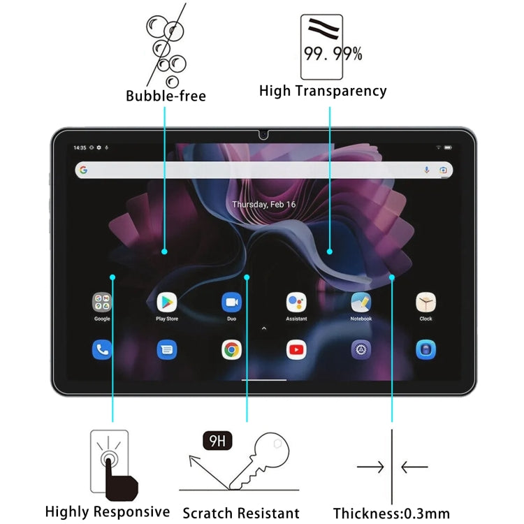 For Blackview Tab 16 Pro 25pcs 9H 0.3mm Explosion-proof Tempered Glass Film - Others by PMC TechLife | Online Shopping South Africa | PMC TechLife