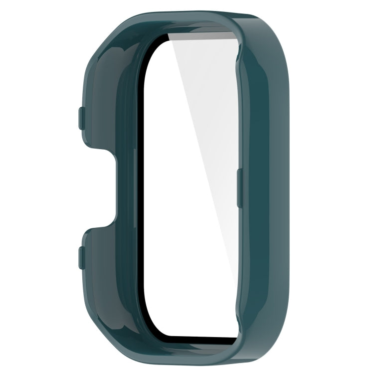 For Redmi Watch 3 Lite / Redmi Watch 3 Active PC + Tempered Film Integrated Watch Protective Case(Pine Green) - Watch Cases by PMC Jewellery | Online Shopping South Africa | PMC Jewellery