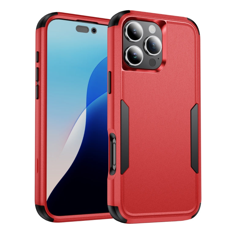 For iPhone 16 Pro Max Commuter Shockproof TPU + PC Phone Case(Red+Black) - iPhone 16 Pro Max Cases by PMC TechLife | Online Shopping South Africa | PMC TechLife | Buy Now Pay Later Mobicred