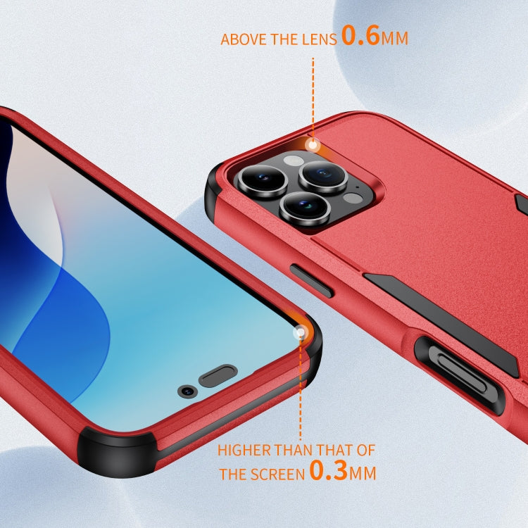 For iPhone 16 Pro Max Commuter Shockproof TPU + PC Phone Case(Red+Black) - iPhone 16 Pro Max Cases by PMC TechLife | Online Shopping South Africa | PMC TechLife | Buy Now Pay Later Mobicred