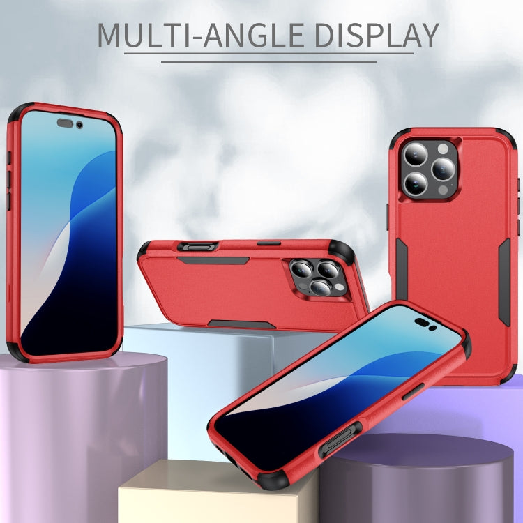 For iPhone 16 Pro Max Commuter Shockproof TPU + PC Phone Case(Red+Black) - iPhone 16 Pro Max Cases by PMC TechLife | Online Shopping South Africa | PMC TechLife | Buy Now Pay Later Mobicred
