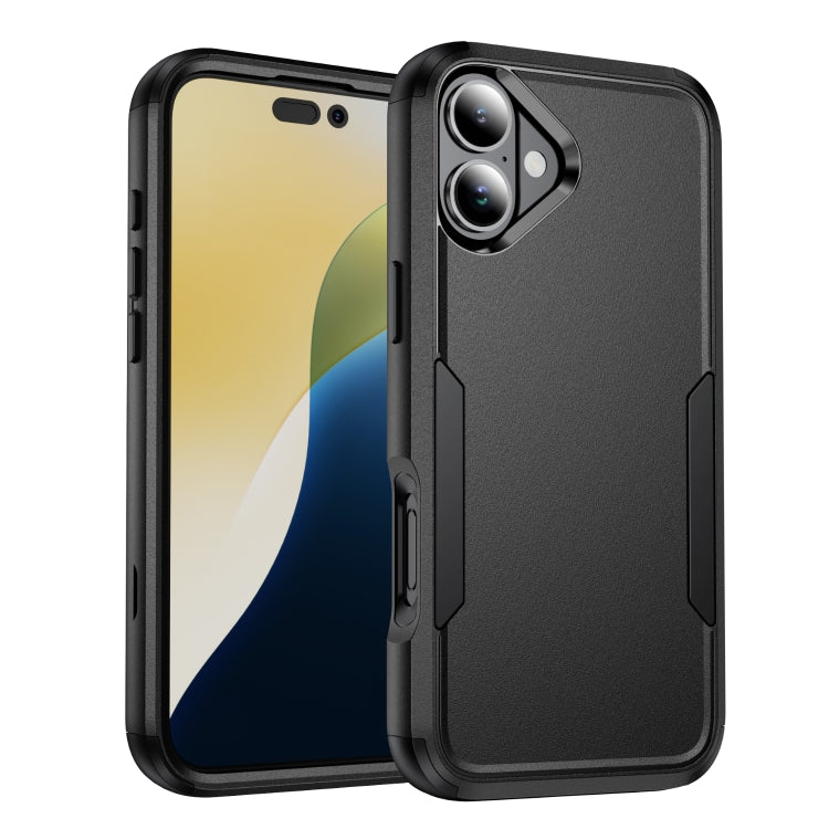 For iPhone 16 Plus Commuter Shockproof TPU + PC Phone Case(Black) - iPhone 16 Plus Cases by PMC TechLife | Online Shopping South Africa | PMC TechLife | Buy Now Pay Later Mobicred