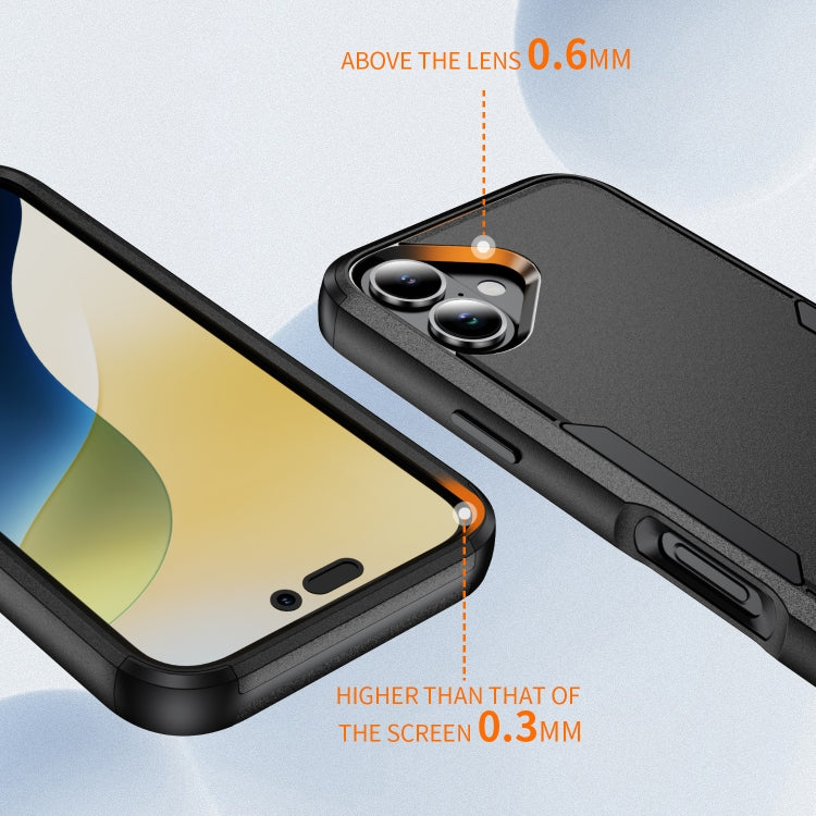 For iPhone 16 Plus Commuter Shockproof TPU + PC Phone Case(Black) - iPhone 16 Plus Cases by PMC TechLife | Online Shopping South Africa | PMC TechLife | Buy Now Pay Later Mobicred