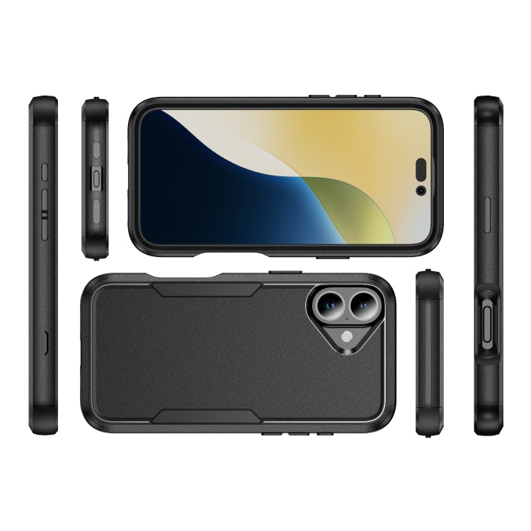 For iPhone 16 Plus Commuter Shockproof TPU + PC Phone Case(Black) - iPhone 16 Plus Cases by PMC TechLife | Online Shopping South Africa | PMC TechLife | Buy Now Pay Later Mobicred